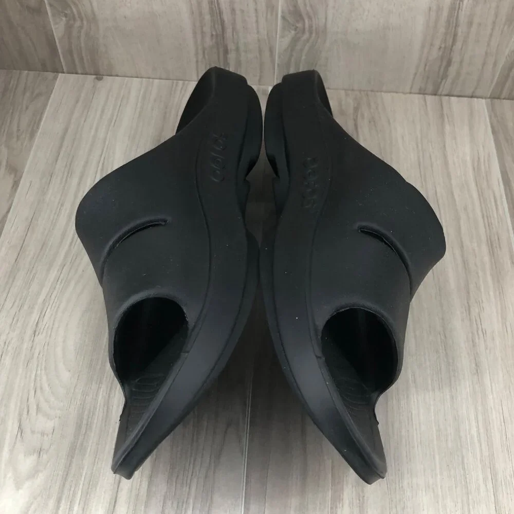 Oofos Slide Sandals Mens 13 Recovery Black Rubber Slip On Comfort Shoes